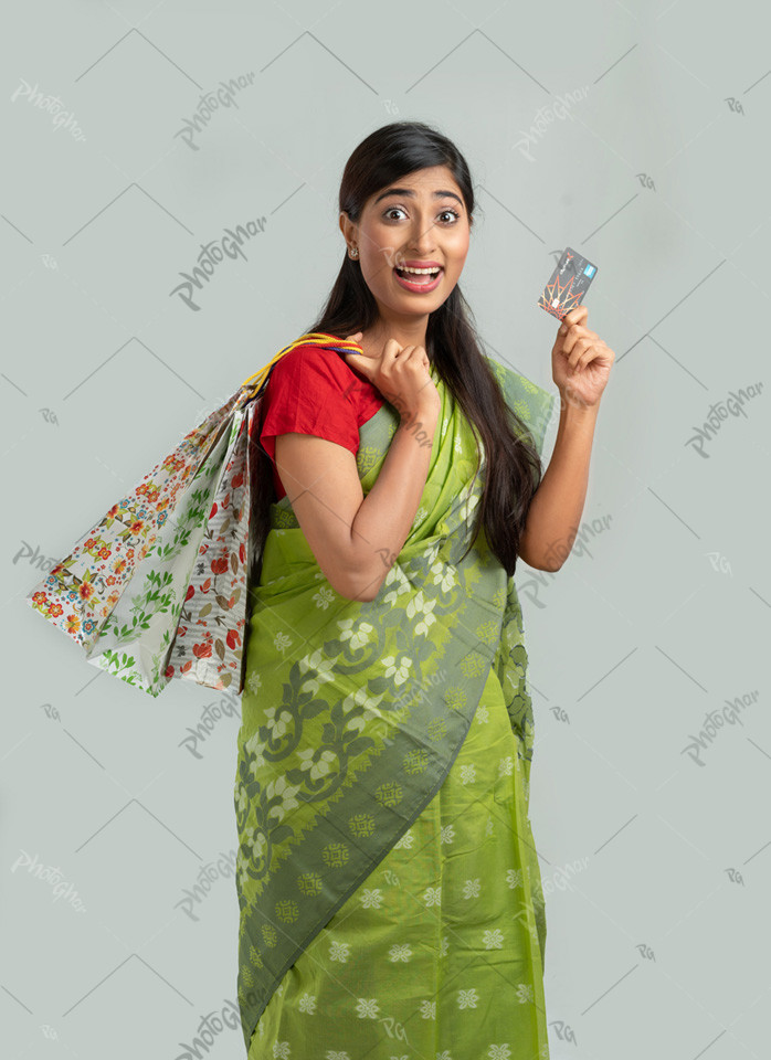 Bangladeshi customer showing Bank card