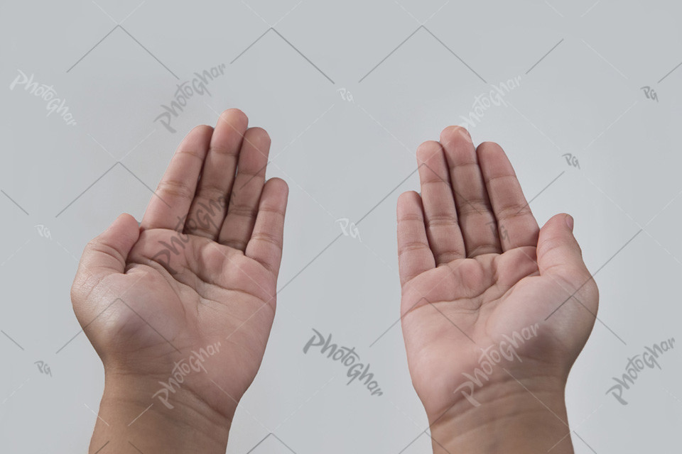 Blank palm hand