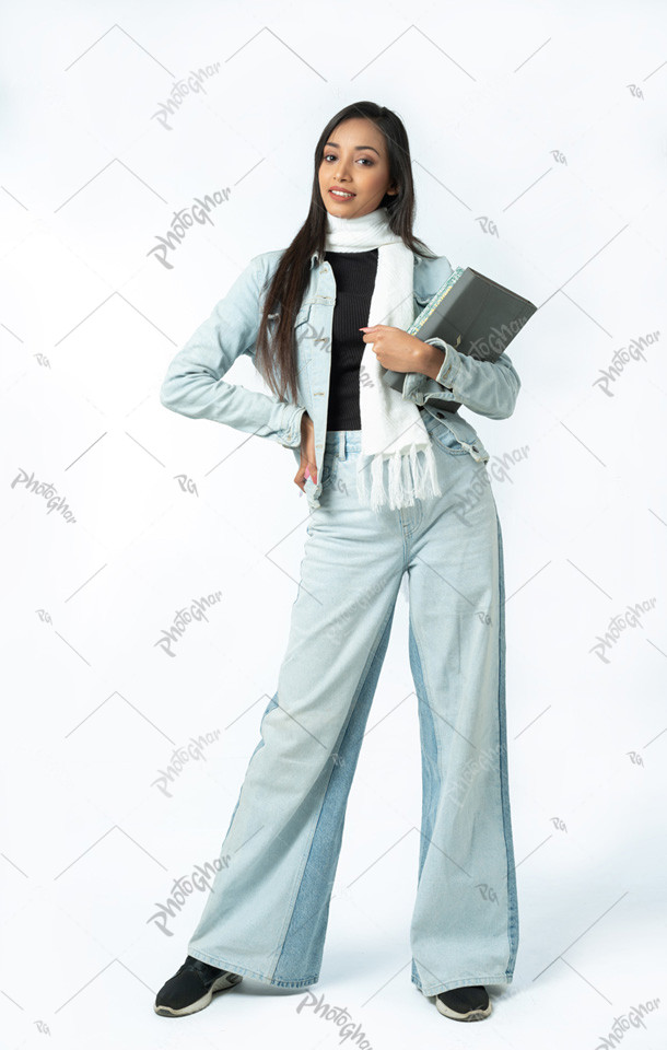 Girl Posing Jeans