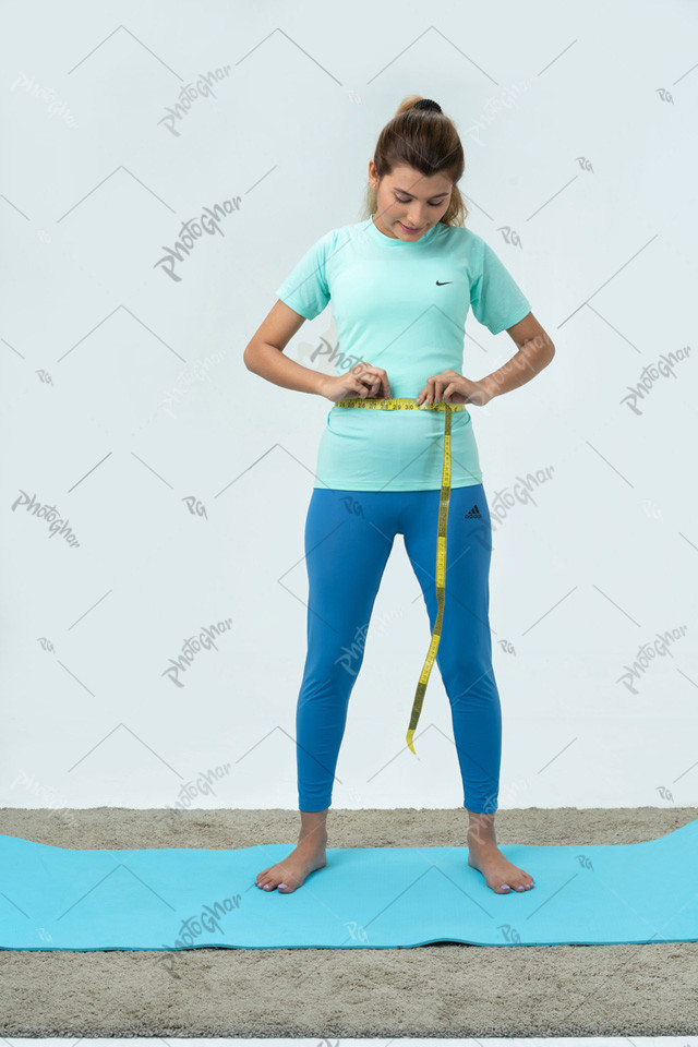 Health care woman checking fitness