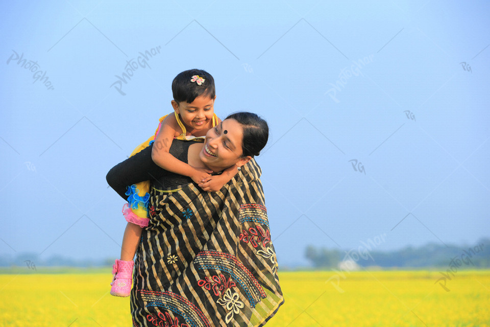 Love moment of Mother and child