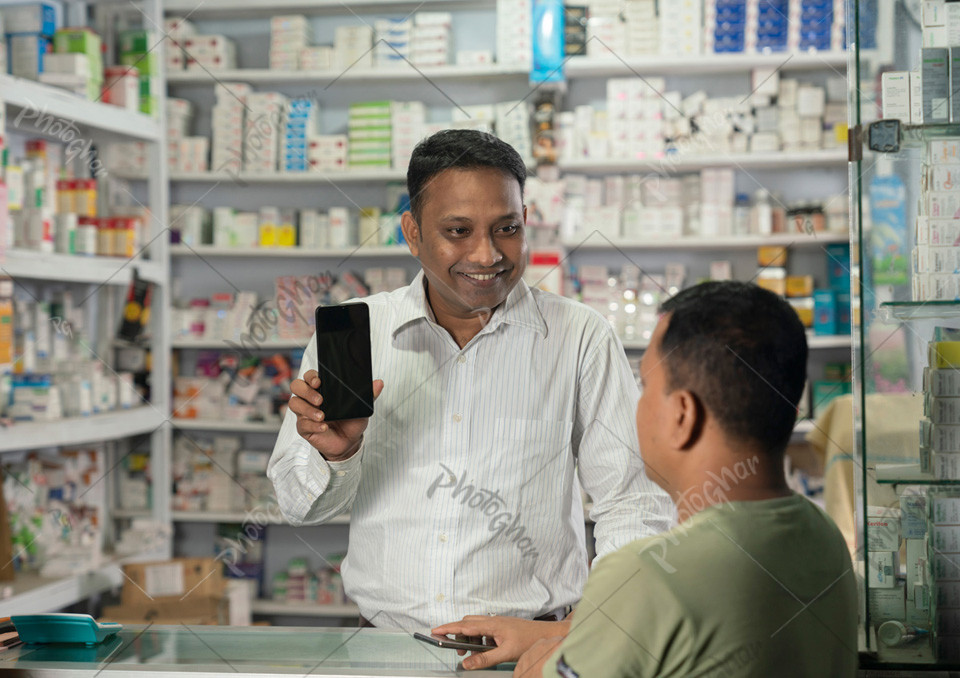 Pharmacist use  payment gateway for customer