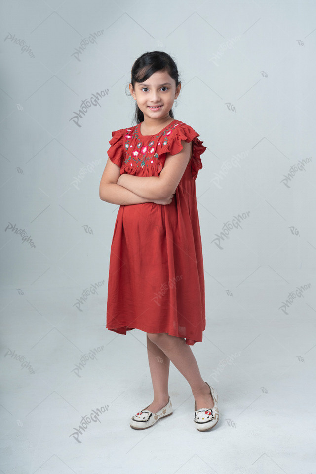 Portrait of Confident smiling child standing