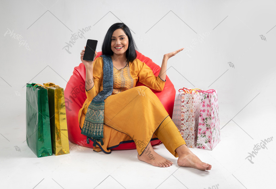 South Asian woman show online discount