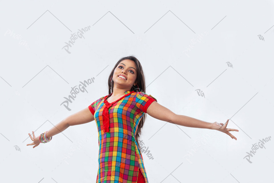 Woman savoring the fresh air and wind