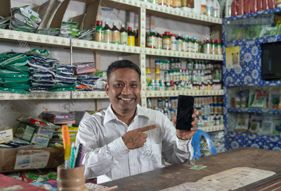 Young adult beautiful Shopkeeper of quality seeds