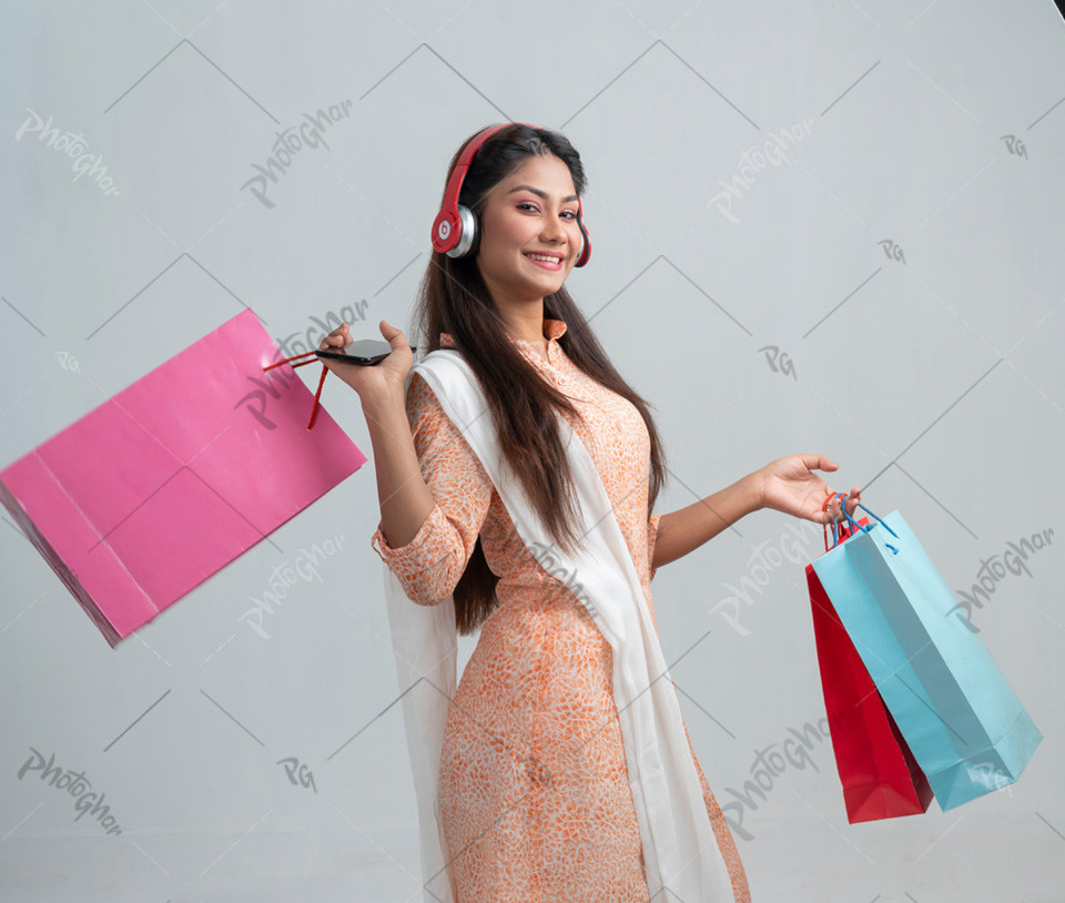 Young adult happy woman smiling