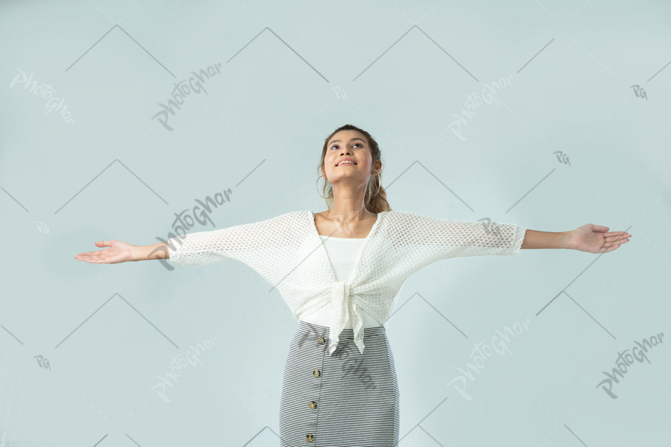 Young woman taking in the fresh air