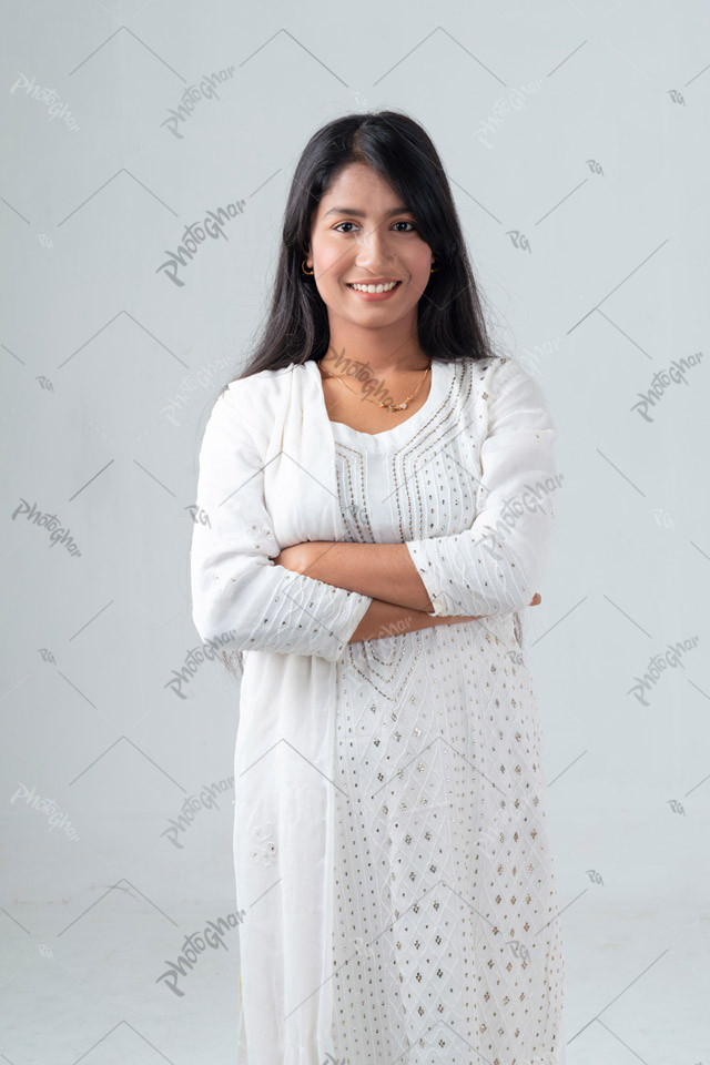 bangladeshi portrait of confident smiling girl