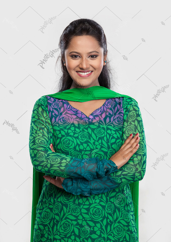 confidence and smiling bangladeshi woman