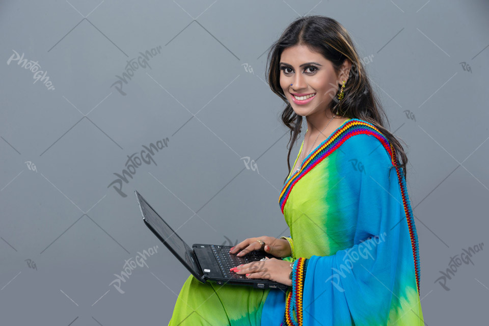 confident housewife of Bangladesh