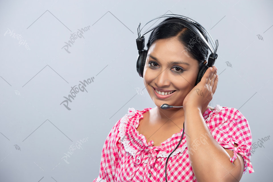 customer service call center girl