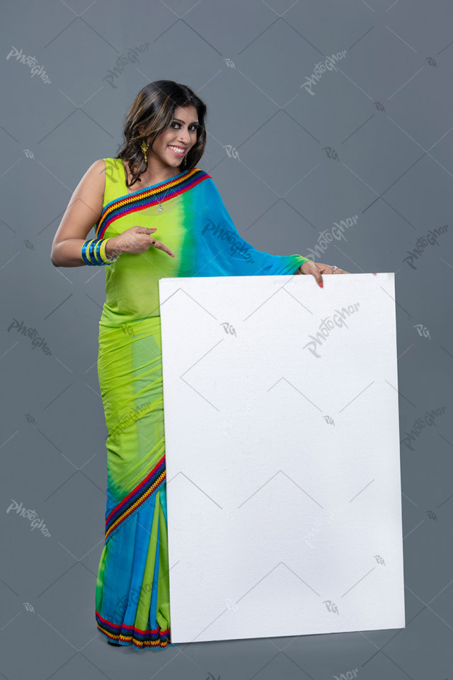 excellent housewife holding view card