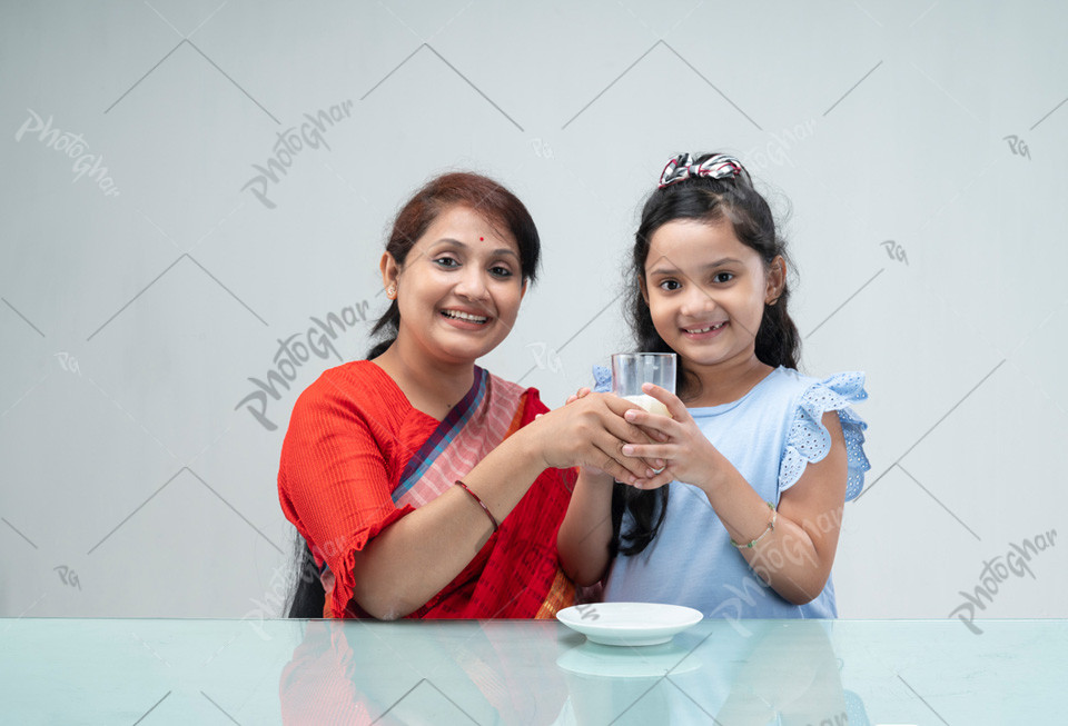 mother and daughter happy moment