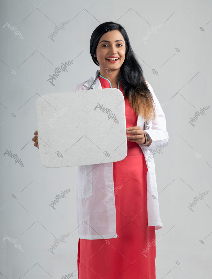 smiling female doctor in Bangladesh